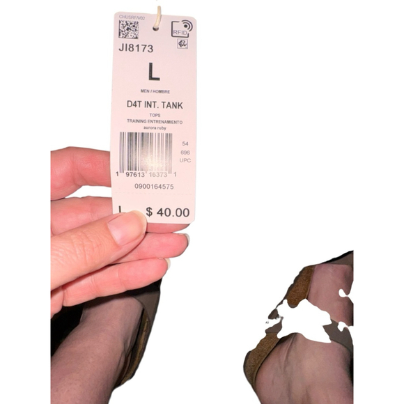 Men's Adidas d4t Ruby Training Tank Top Size L g16 - Picture 3 of 4